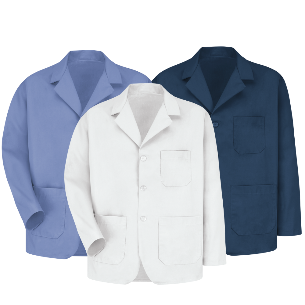 Lapel Counter Coats Multi-color